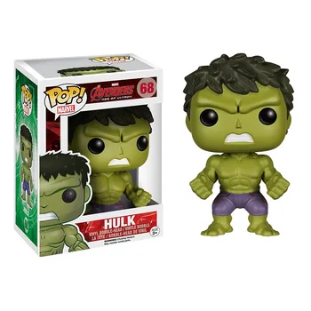 FUNKO POP Marvel Keršytojas Filmą Hulk 68# Vinilo Veiksmų Skaičius, brinquedos Surinktas Modelis žaislai Vaikams Kalėdų Dovana