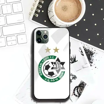 Futbolo maccabi haifa, Telefono dėklas Grūdintas Stiklas iPhone 12 pro max mini 11 Pro XR XS MAX 8 X 7 6S 6 Plus SE 2020 atveju