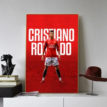Futbolo Žvaigždė C-Ronaldo Drobė Spausdinti Paveikslai Sporto Plakatas Sienos Meno Šiuolaikinių Nuotraukų Kambarį Cuadros Namų Dekoro