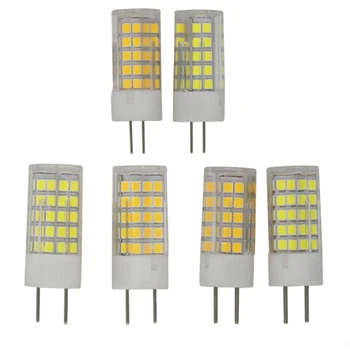 G4 G8 GY6.35 SMD2835 9W 7W 10W AC110V AC220V pritemdomi LED lempos, lemputės lampada kukurūzų žibintai pakeisti halogeninės šviesos 5vnt/daug