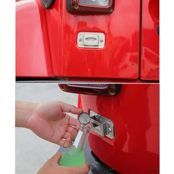 Galiniai Licencijos Plokštės, Sumontuoti Butelio Atidarytuvas Bagažinės Aksesuaras Jeep Wrangler JK 2007-2017 Automobilių Reikmenys