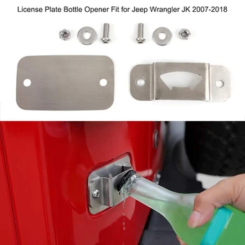 Galiniai Licencijos Plokštės, Sumontuoti Butelio Atidarytuvas Bagažinės Aksesuaras Jeep Wrangler JK 2007-2017 Automobilių Reikmenys