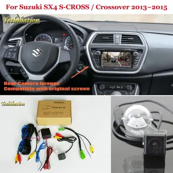 Galinio vaizdo Kamera Suzuki SX4 S-CROSS Crossover 2013~- Atgal Iki Atvirkštinio Fotoaparatas Nustato RCA & Pradinį Ekraną, Suderinamą
