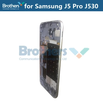 Galinis galinis Dangtelis Skirtas Samsung J5 Pro J530 Baterijos Durų Būsto Samsung J530 Backcover Mygtuką Juodojo Aukso Telefonas Pakeitimo