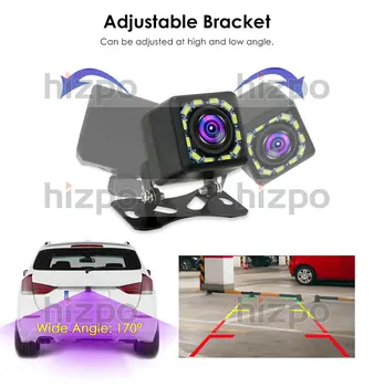 Gamyklos kaina CCD 12 LED Naktinio Matymo Auto Parkavimo Atbuline Kamera 170 Universali Vandeniui suderinama visiems automobiliams