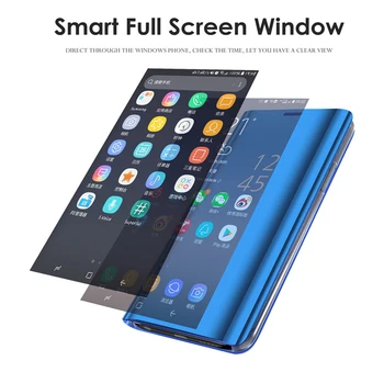 Garbės 8S Atveju, Smart Veidrodis Atveju Huawei Honor 8S Honor8S KSE-LX9 dėl Garbės 8 S s8 honer 8s Apversti Knyga, telefono stovas coque fundas