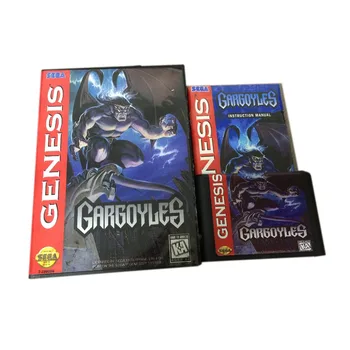Gargoyles 16 Bitų MD Žaidimo Kortelės su Rankiniu Knygos ir Mažmeninės Langelyje Sega Genesis & Mega Drive