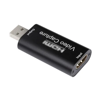 Garso ir Vaizdo Fiksavimo Korteles, USB2.Nuo 0 Iki HDMI 1080p USB Įrašyti Per DSLR Kamera Fotoaparatas, HD Įsigijimo Gyventi Transliavimo*