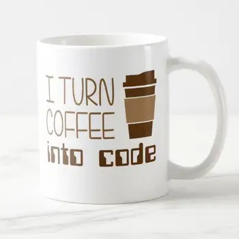Geek Kodų Programavimas Kavos Puodelis Arbatos Puodelio Juokinga, aš savo Ruožtu, Kavos Į Kodą Humoro Puodeliai, Puodeliai Bendradarbis Kompiuterio Programa, Dovanos 11oz