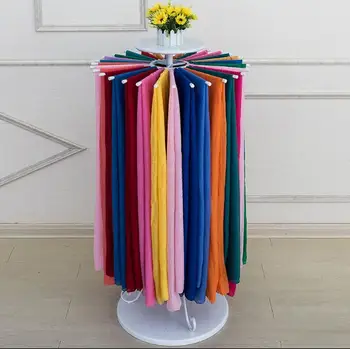 Geležies apvalios besisukančios šalikas stovo šalikas stovas drabužiams display rack rankšluostį stovo audinio skara ekranas lentynos