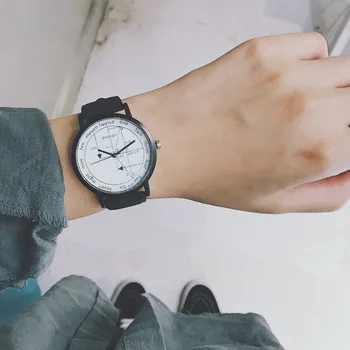 Geometrinis funkcija kūrybos moterų laikrodžiai mados unikalaus dizaino vintage odos kvarcinis laikrodis atsitiktinis retro žiūrėti dovanos