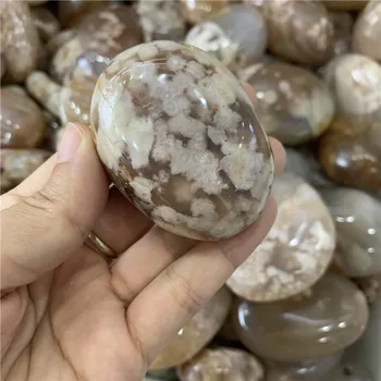 Geriausia pardavimo kaina 1000g natūralus vyšnių agatas poliruotas akmuo reiki healing kristalai ritosi palm akmenį namų puošybai