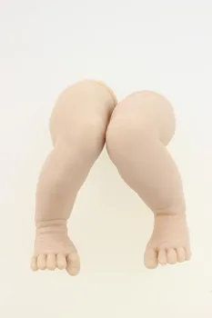 Geros Kokybės Rinkiniai 17inch Reborn Baby Doll Pateikė Minkšto Vinilo Nekilnojamojo Touch 3/4 Galūnių Unpainted Atgimsta Lėlės Priedai Rinkiniai