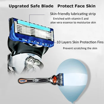 Gillette Fusion 5 Skustuvas Vyrams Proglide Flexball energetikos Saugos Skustuvai Vyrams Barzdos Skutimosi Mašina Baterija Mažai Triukšmo