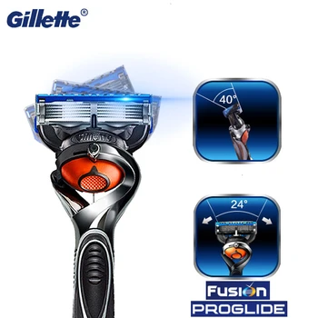 Gillette Fusion Proglide Vyrų Rankinio Skustuvas Skustuvai Mašina Skutimosi Peiliukai 5 Sluoksniu Kasetės Su Replacebale Ašmenų Skustuvai