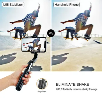 Gimbal Išmanųjį telefoną 3 IN 1 Selfie Stick Trikojo Stabilizatorius su Bluetooth Nuotolinio už 