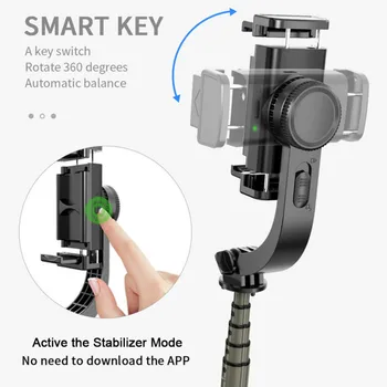 Gimbal Išmanųjį telefoną 3 IN 1 Selfie Stick Trikojo Stabilizatorius su Bluetooth Nuotolinio už 