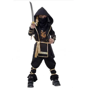 Gimtadienis Berniukai, Kids Ninja Cosplay kostiumų Naujųjų Metų Puras Reaper Kariai Vaikams pėstininkas su kardu Grupė: S-XXL