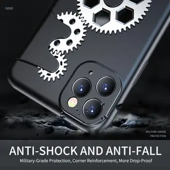GKK Originalus Mechaninis Sukamasis Išskleidimo Pavarų Atveju IPhone, 11 Pro Max X XS Max XR Atveju-Pilna Apsauga Anti-patekti Sunku Padengti