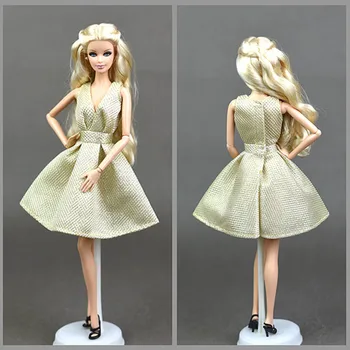 Gliter Lėlės Suknelės, Klasikinės Lėlės Suknelė Barbie Lėlės Komplektai Tik Rankinis Drabužius 1/6 BJD Doll Priedai Vaikas Žaislas