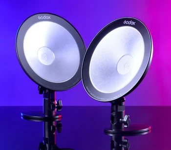 Godox CL10 LED RGB Šviesos 10W Transliacijų Aplinkos HSI Multi-Color Fotografijos Studijoje Šviesos Telefono Kamera Vaizdo Nuotrauka 