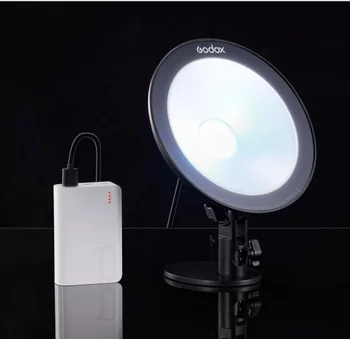 Godox CL10 LED RGB Šviesos 10W Transliacijų Aplinkos HSI Multi-Color Fotografijos Studijoje Šviesos Telefono Kamera Vaizdo Nuotrauka 