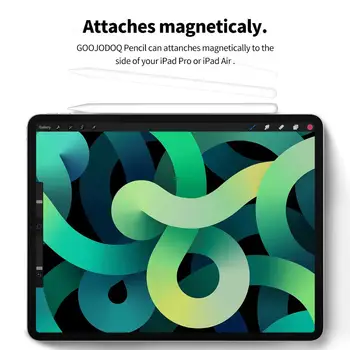GOOJODOQ 12 Gen Pieštukų iPad Pieštuku Palmių RejectionTilt Apple Pieštuku 2 1 iPad Pro 11 2020 Oro 4 2018 2019 7 8 Pieštukas