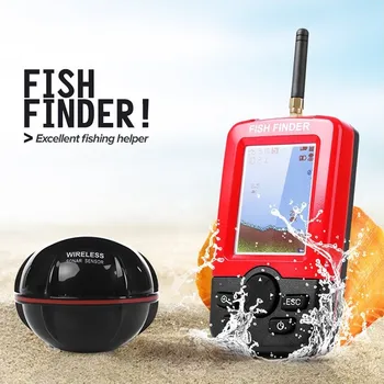 Gorgons Lauko Žvejybos įrankis Plaustas Žvejybos Įrankiai LED Fishfinder Belaidžio Nešiojamų Echolotai Jutiklis Aido geresnį Žuvų Ieškiklis