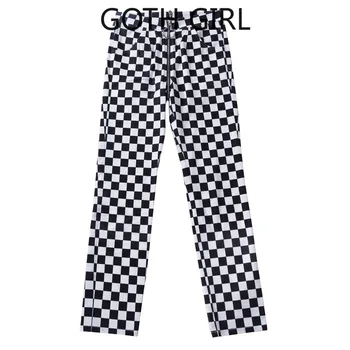 Goth Girl Patikrinkite, ar Atgal Užtrauktuką, Jungiamas Atsitiktinis Kelnės Moterims Dėvėti Naują Pavasario / Vasaros 2020 Moterų Kelnes Dropshipping Streetwear