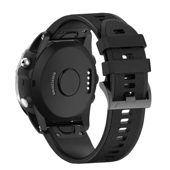 Greitai, lengvai pritaikomas silikoninis dirželis Watchband Garmin Fenix 5 Safyras Quatix 5 Pirmtakas 935 Požiūris S60 Premium smart laikrodžiai
