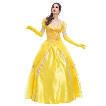 Grožio ir Žvėrys cosplay kostiumai, Pasakų princesė belle Helovinas Fancy Dress Kostiumai išgalvotas Kostiumas Kostiumas Plius Dydis