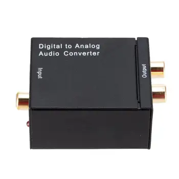 Grwibeou RCA R/L Skaitmeninio į Analoginį Garso Keitiklis Bendraašius į Analoginį Adapteris VPK Aamplifier išėjimas Optinė Skaitmeninė Audio SPDIF