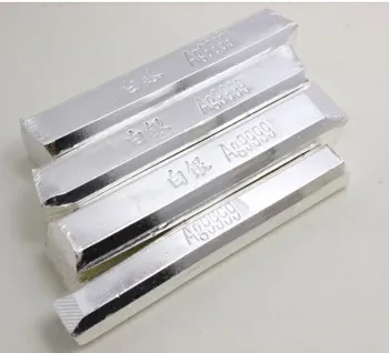 Gryno sidabro 9999 sidabrinė juosta sidabro laužą, sidabro medžiaga 10g kiekviena juosta su antspaudu Ag999