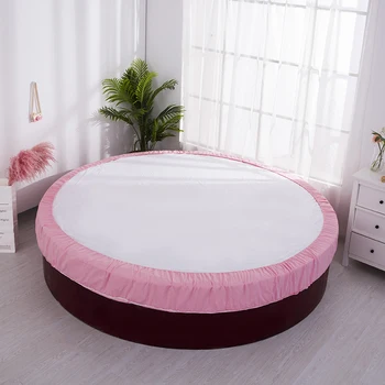 Grynos medvilnės turas įrengtas lapo europos stiliaus rožinė lova lapas apvalios lovos čiužinių, patalynės, namų lapas skersmuo 200/220cm #sw