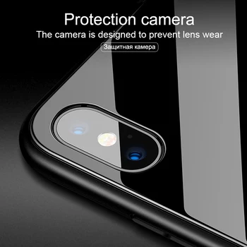 Grūdintojo Stiklo Atgal Padengti Magnetinio Adsorbcijos Atveju iPhone 12 11 Pro Aišku, Metalo Magneto Dangtelis, Skirtas 