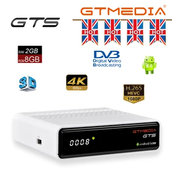 GTMEDIA GTS Palydovinis Imtuvas: DVB-S2 Android 6.0 4K H. 265 HDR Smart TV BOX 