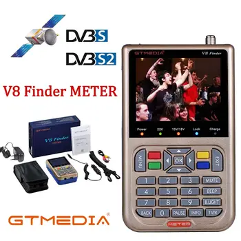 GTMEDIAV8 Finder Metrų DVB-s S2 Palydovinės Ieškiklis Receptorių Imtuvas Sat Finder su 3.5 