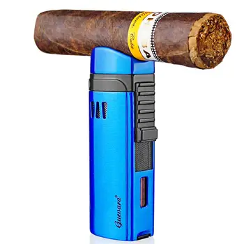 Guevaros Metalo Cigarų, Cigarečių, Tabako Lengvesni Fakelas Jet Liepsna Daugkartiniai Su Punch Rūkymas Įrankių Priedai Nešiojamų Dovanų Dėžutėje
