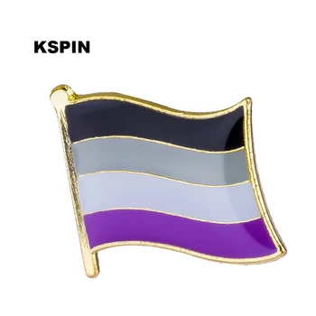 Gėjų LGBT Vaivorykštės vėliava atlapas pin ženklelis pin 10vnt daug Sagė Piktogramos XY0141