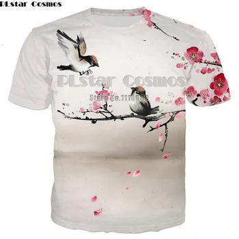 Gėlių Marškinėliai Vyrams/Moterims Seksualus Marškinėlius Havajų Streetwear Lapų 3d Print T-shirt Cool Mens Drabužių Vasaros Atsitiktinis Topslothing