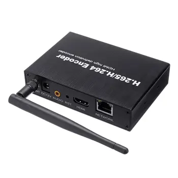 H. 265 H. 264 HDMI Vaizdo Garso Wifi Encoder IPTVs RTSP RTMP ONVIF HDMI Encoder H265-Live Transliacijos Transliacijos
