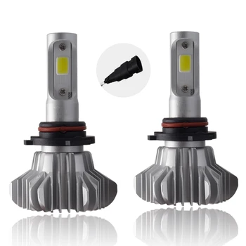 H1 LED Lemputes, Automobilių Lemputės Auto priekinis žibintas H4 80W HB3/9005 BH4/9006 LED H4 12000LM Led H1 H7, H11 Automatinis Šviesos