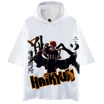Haikyu!! Marškinėlius Asmenybės Marškinėliai, Hoodies K Pop Atsitiktinis Harajuku trumpomis Rankovėmis T-shirt Hip-Hop Minkštas Marškinėliai Vasaros Viršūnes