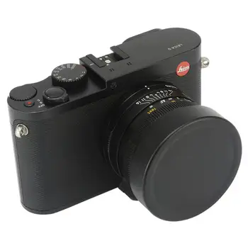 Haoge Metalo Priekinis Objektyvo Dangtelis Dangtelis Leica Q Q P-K2 Tipo 116 Type116 Skaitmeninis Fotoaparatas Black