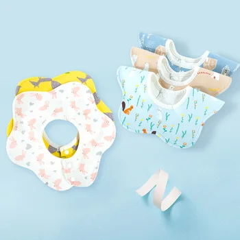 HappyFlute Kūdikių Seilinukai 360° Laipsnių Pasukti Gėlių Dizaino Minkštas ir Absorbentas Unisex Vandeniui Kūdikių Bandana Seiletis Seilinukai(Hexago