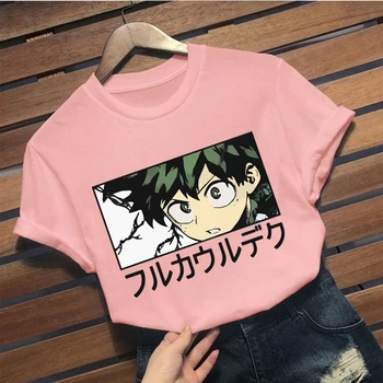 Harajuku Mano Herojus akademinės bendruomenės Unisex marškinėliai Japonų Anime Izuku Midoriya Spausdinti Vyrų Tees Streetwear Atsitiktinis Viršūnės