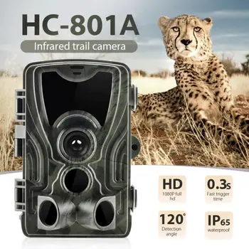 HC801A Full HD 1080P Vaizdo 16MP Foto Medžioklės Kamera, Naktinio Matymo Miško Vandeniui Laukinės gamtos Foto Kamera 0.3 s Sukelti Greitis
