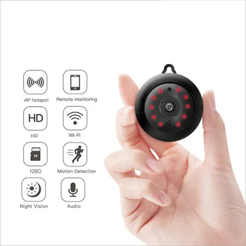 HD 1080P Wi-fi IP Kamera, Naktinio Matymo Smart Home Pet Kūdikio Saugumo Stebėti Mini Belaidė Stebėjimo Kamera