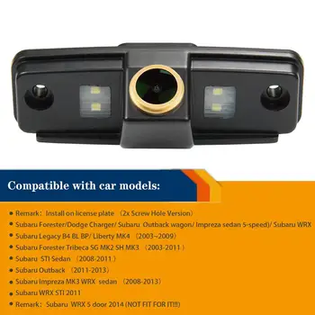 HD 1280x720p Atbulinės eigos Galinio vaizdo Atsargine Kamera Subaru/Forester/Impreza 2007-2012 M/Sedanas/Tribeca