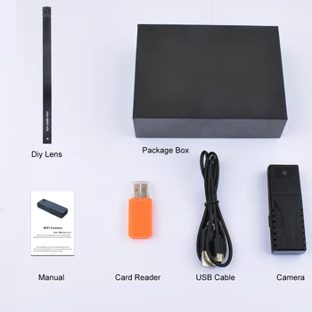 HD maža Kamera WiFi Mini Kamera Nešiojamos Belaidžio Saugumo Kamerų Vaizdo įrašymui IP Dual Kameros Auklė Cam Twin Objektyvas